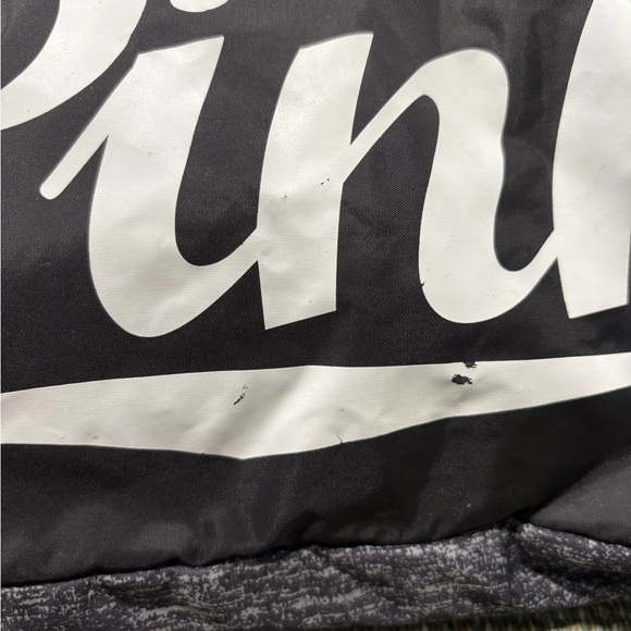Victoria's Secret Pink Drawstring Bag - Black and Gray - Picture 5 of 7